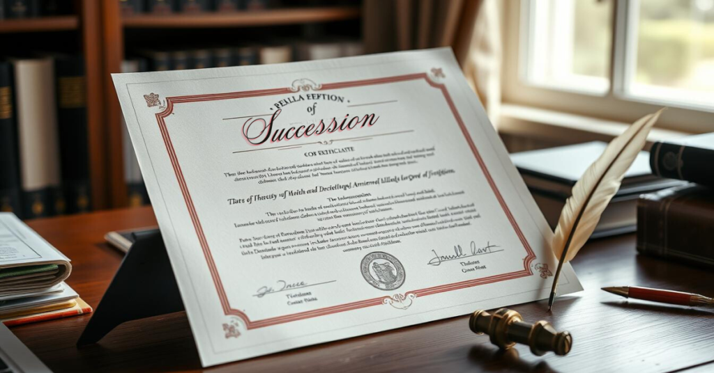 succession certificate in India for nris